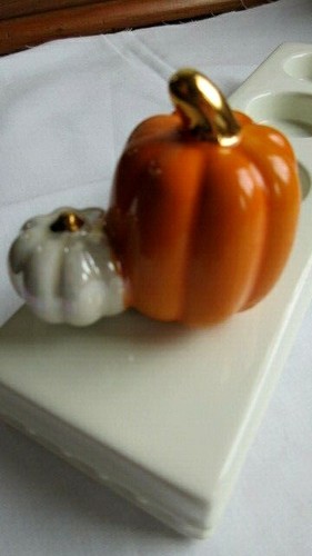 Nora Fleming Double Pumpkin Mini Retired - Picture 3 of 8