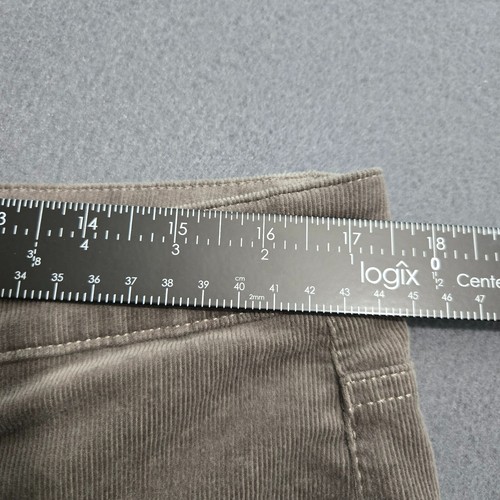 Talbots Women 12 Gray Corduroy Straight Leg Pants Cotton Spandex - Bild 14 von 14