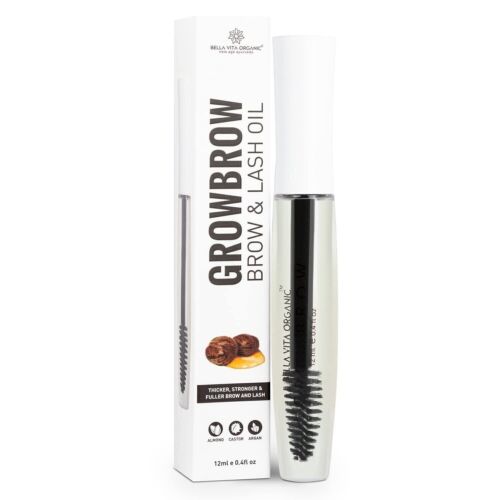 Bella Vita Organic GrowBrow - Eye Brows EyeLash Hair Growth & Volume Serum,12ml - Picture 1 of 6