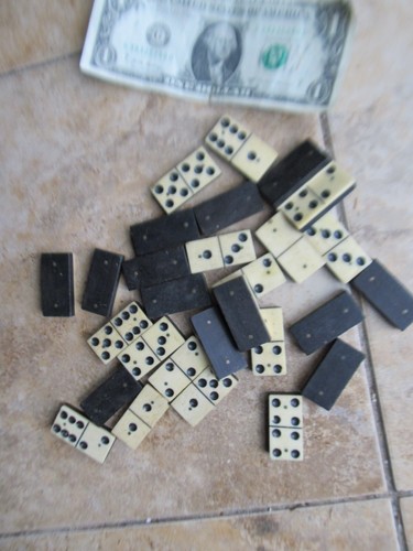 Set of Civil War Sandwiched Dominos, Complete w/ Orig Wooden Box, Soldier Game - Picture 4 of 16
