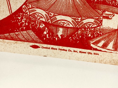 vtg 1960s 70s San Angelo Texas TX Carnival Circus poster Cavalcade of Amusements - Picture 7 of 9