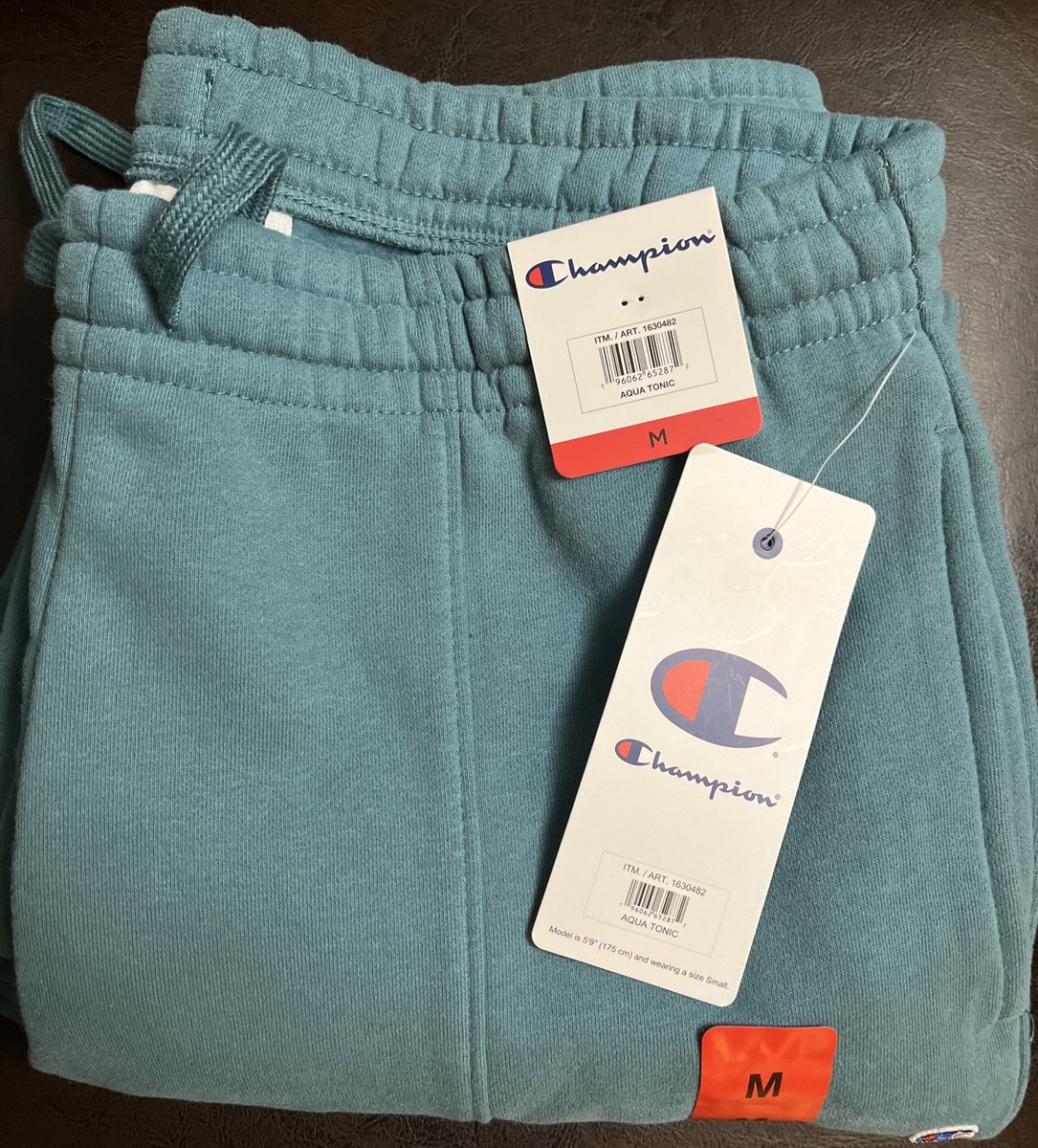 Champion Drawstring Jogger Pants, Women's Size L Aqua Tonic