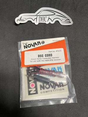 Novak Vintage RC Car Part # 5625 Direct Servo Control Cord DSC with Decals