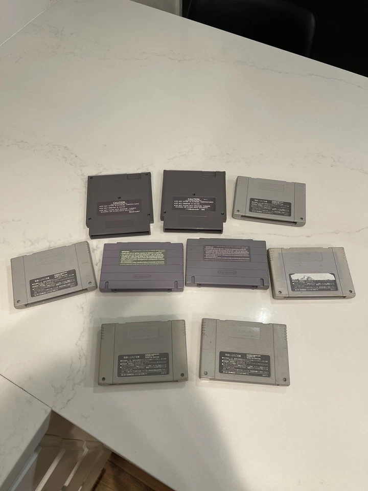 Vintage Nintendo Game Lot Bundle Super Mario World Japan  - Image 4 of 4