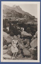 Beautiful Girls in Dresses in the Mountains Soviet Vintage Photo USSR