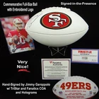 Jimmy Garoppolo 49ers Autographed Commemorative Logo Football TriStar Fanatics