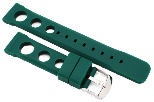 RALLYE Style SILICONE RUBBER WATCH STRAP SPORT DIVER 18 20 22 24mm - Picture 7 of 13