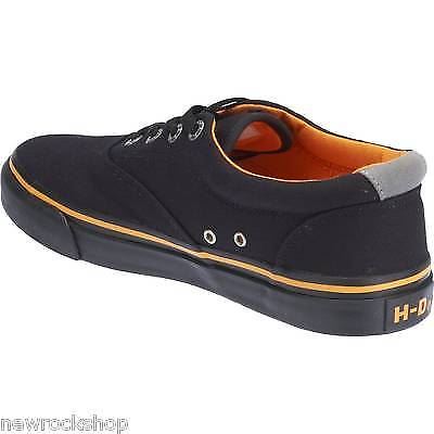 Scarpe da ginnastica biker originali Harley Davidson Lawthorn nere da uomo scarpe rilassanti - Foto 5 di 6