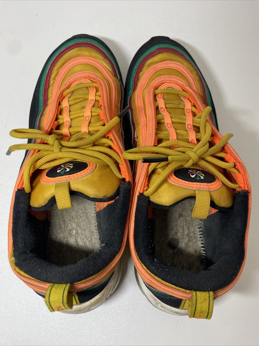 Nike CK9399 001 Mens Air Max 97 Sunburst Orange Green Black Running Shoes Sz 8.5 Nike CK9399 001 Mens Air Max 97 Sunburst Orange Green Black  main image 2
