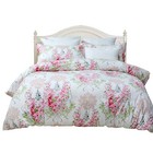 Girls Bedding Floral Duvet Cover 3 Pieces 100 percent Cotton Vintage Rose Set.