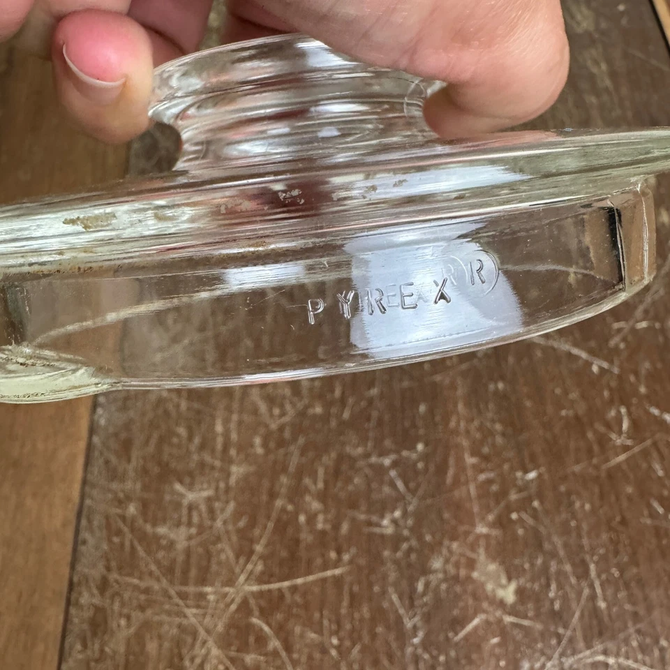 Pyrex Vintage 7756-C C-7 Clear Glass Replacement Lid - Image 4 of 4