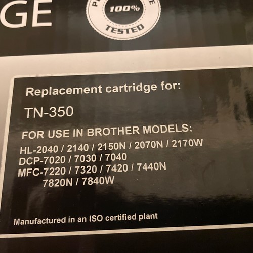 TN350 Kompatibel/Ersatz Toner für Brother - LD Produkte - Neu - TN-350 - Bild 2 von 2