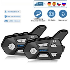 Motorcycle Helmet Headsets FM Radio Communication Intercomunicador Waterproof