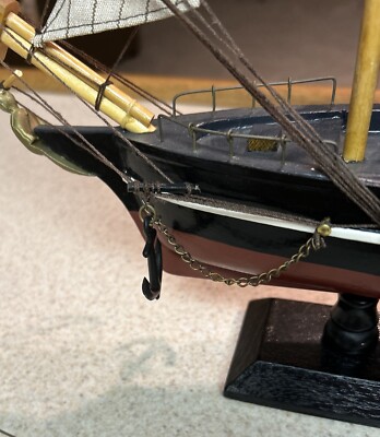 Cutty Sark 1869 Replica Model Wooden Ship 19” Long 17” Tall