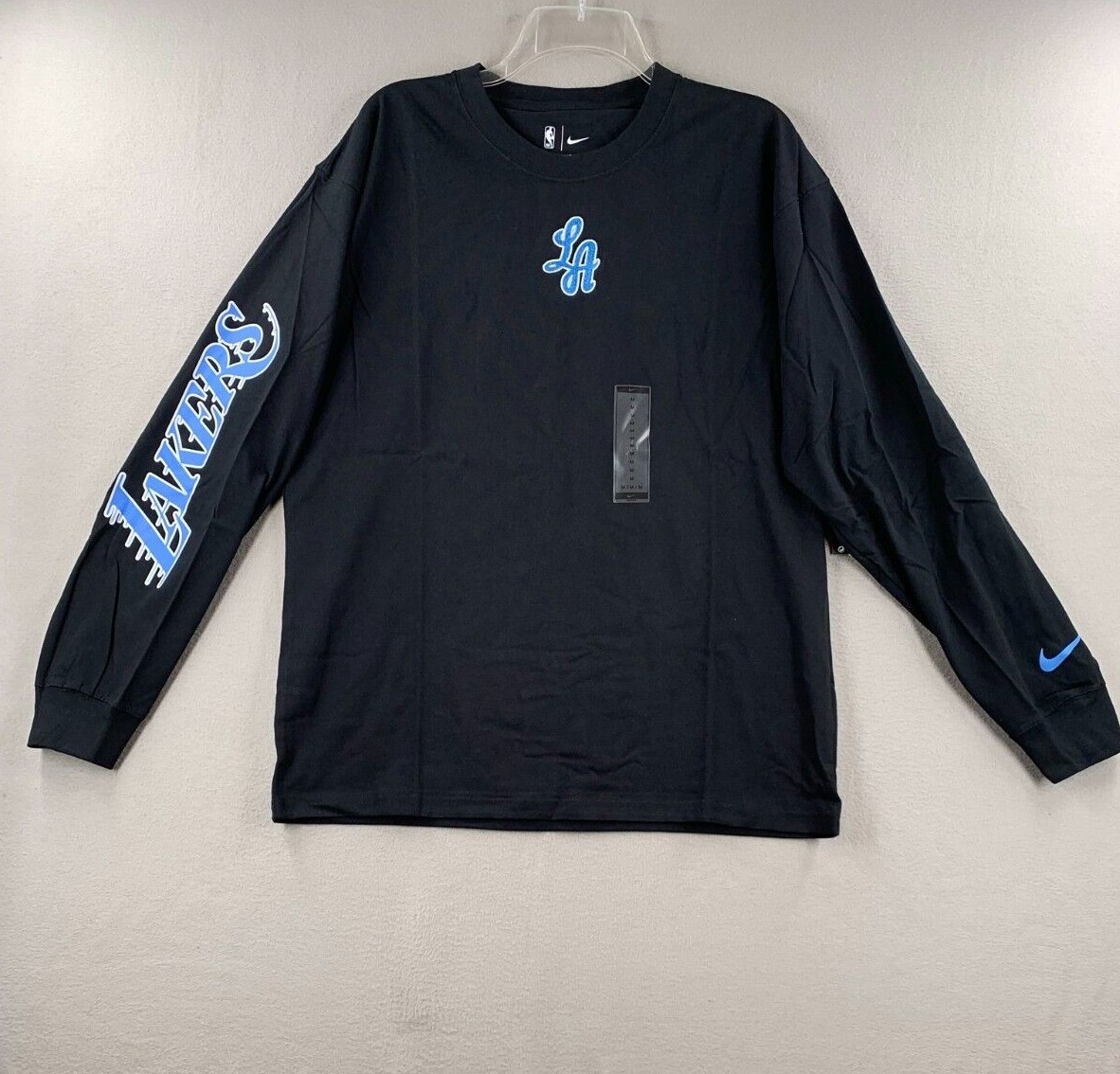 NIKE NBA LOS ANGELES LAKERS COURTSIDE CITY EDITION LONG-SLEEVE TEE BLACK for £35.00