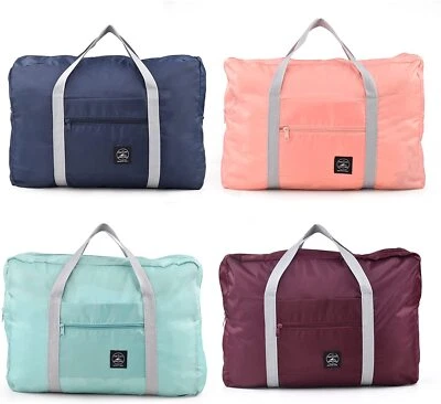 Folding Shoulder Cabin Bag Shopping Handbag Reusable Storage Travel Luggage Bag