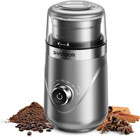 Electric Coffee Grinder - Adjustable Coffee Bean Grinder w/ Stainless Steel Bowl