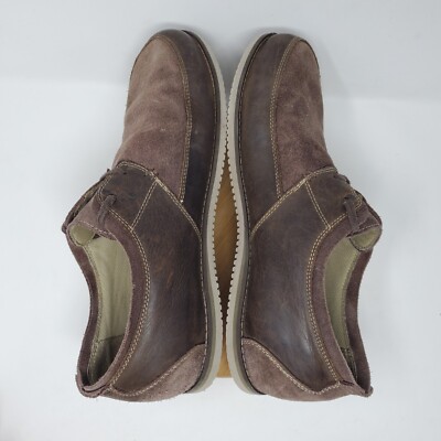 Ahnu Parkside Casual Oxford Shoe Mens 11.5 Brown Gray Blue Suede Canvas Lace Up Ahnu | Shoes | Ahnu Parkside Mens Lace Up Leather Loafers  main image 3