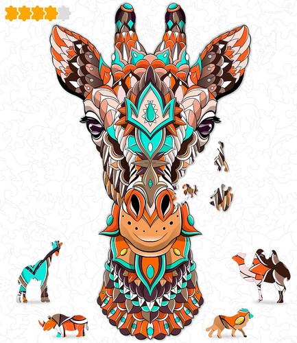 Animal Wooden Jigsaw Puzzles for Kids (12+ Years) Adult, Teens, Family; Anima...