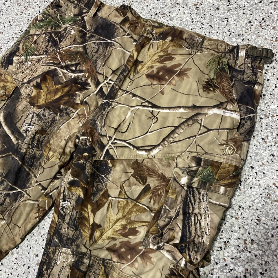 Game Winner Pants Mens 2XL Realtree Camo Hunting Cargo Utility Pants Adjustable - Image 2 of 4