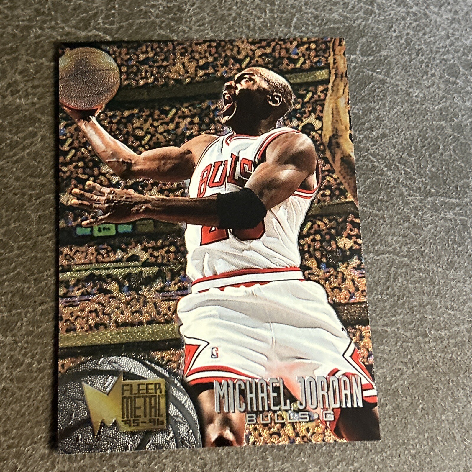 1995-96 Fleer Metal Michael Jordan #13 95-96 Basketball Card Chicago Bulls GOAT