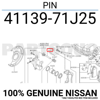 4113971J25 Genuine Nissan PIN 41139-71J25 | eBay