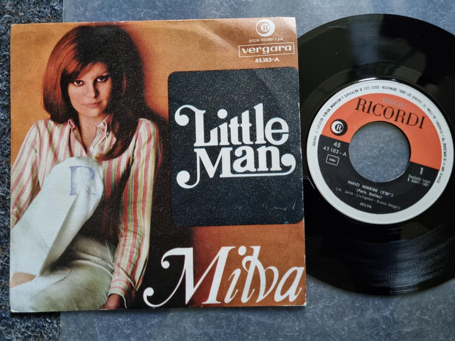 7"" Single Vinyl Milva - Little man/ Parigi sorride SPAIN