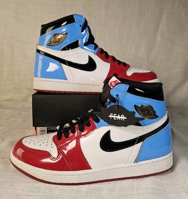 AJ1 Retro High OG Fearless (2019) White/Black-Blue Size 9.5US CK5666-100