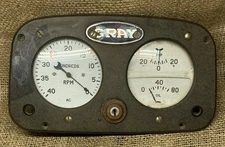 Century Boat/ Richardson/Gray Marine Pre War Gauge Cluster