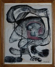 F. GLAD – Original Contemporary Abstract Painting ‘Untitled’ (2025) Signed w/COA