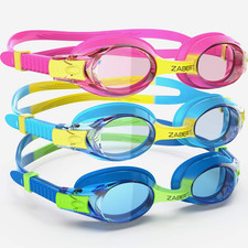 3 Pack Kids Goggles for Swimming, Anti-Fog 100 UV Protection, for Kids Age 3-10