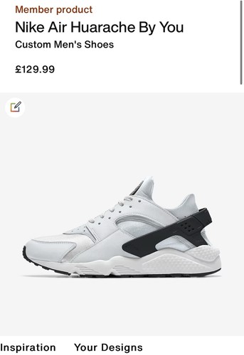 Nike Air Huarache ‘By You’ ID Customised - FD9781 900 - UK 8.5/EUR 43/US 9.5 - Bild 5 von 14