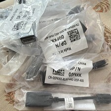 10 pack Dell Mini DisplayPort Male to DisplayPort Female Adapter Black