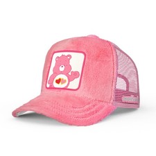OVERLORD CARE BEARS LOVE A LOTS BEAR TRUCKER HAT PINK FUZZY SNAPBACK 0