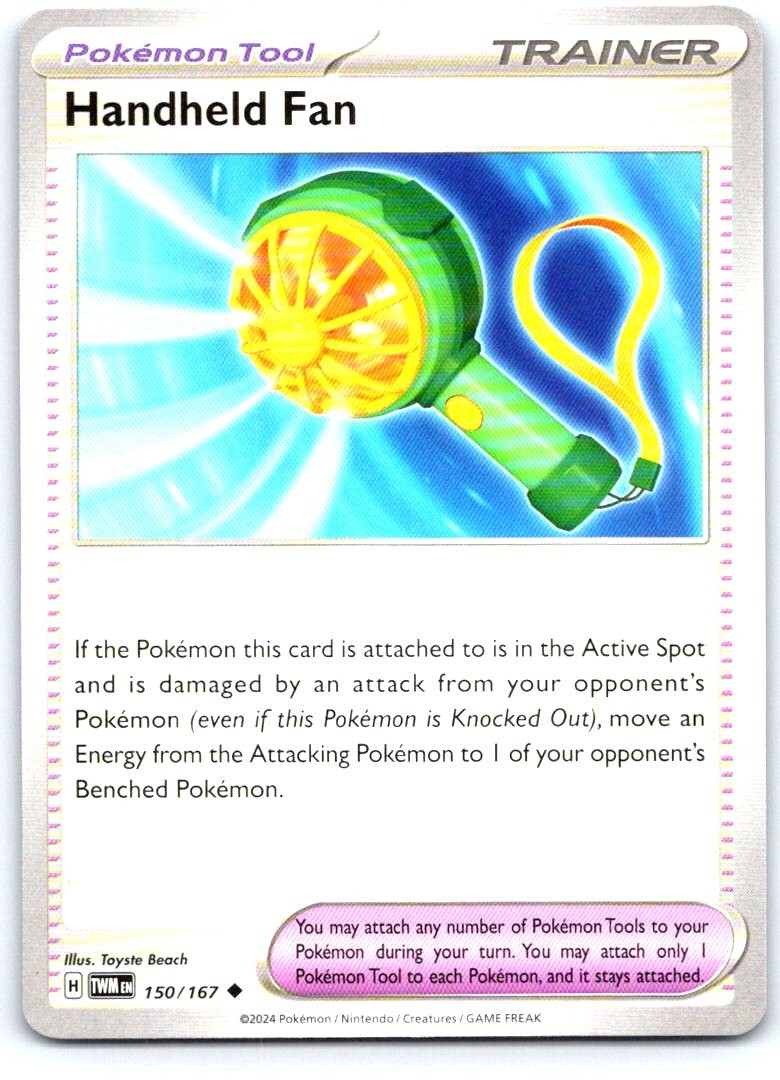 Handheld Fan 150/167 Uncommon Twilight Masquerade Pokemon Near Mint