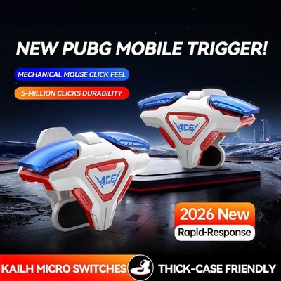 Alu Button Gaming Trigger für Handy mit 6 Finger Bedienung Smooth Click