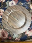 Wood Grain Design 13” Charger Plate By Ashland. Not Food Safe.