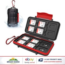 Secure SD and Micro SD Card Holder Case with Anti-Shock and Waterproof Features