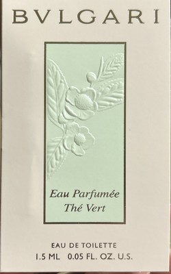 Bvlgari Eau Parfumee Au The Vert Eau de Toiletette Spray 0.05oz/ 1.5ml New