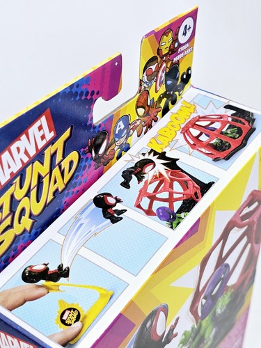 Marvel Spiderman Stunt Squad Miles Morales Vs Prowler Mini Action Figure 2023 - Picture 5 of 8