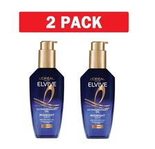 2 L'Oreal Paris Elvive Extraordinary Oil Midnight Serum Treatment Dry Hair 100ml