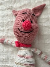 handmade crochet piglet Winnie the Pooh large figure stuffed animal