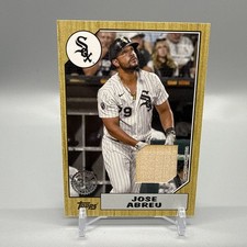 2022 Topps Baseball Series 1 JOSE ABREU 1987 Topps Relic Card #87R-JA Game Used