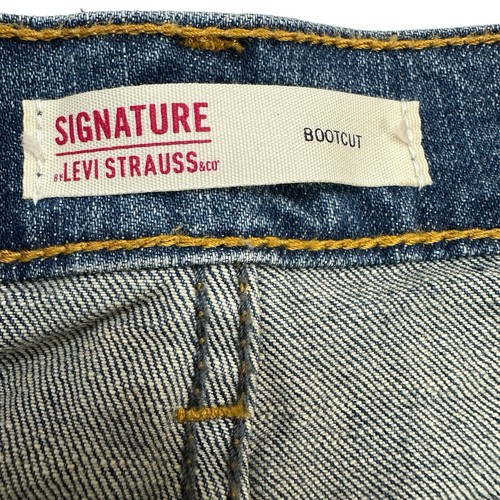 Levis Strauss Signature Jeans Mens 28x30 Blue Bootcut Stretch Medium Wash Denim - Bild 6 von 15