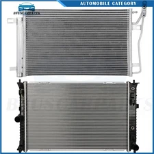Car Radiator and A/C Condenser Fits 2007 2010-2012 Ford Fusion Lincoln MKZ 3.5L