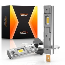 Upgraded Bulbs, 36000LM 6500K Brightness Fog Light Bulbs with Cooling Fan, H1