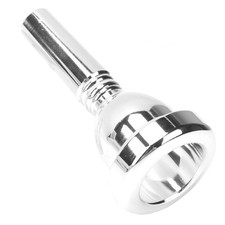 Trombone Mouthpiece, Brass Tenor Large Shank Mouthpiece Silver