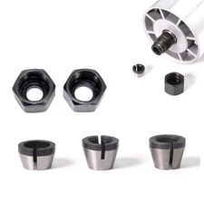 Collet Chuck Adapter With Nut 6mm/6.35mm/8mm For Engraving Trimming Machine