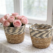 Woven For Indoor Outdoor Plant Basket Breathable Design for Healthy Growth