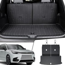 Cargo Mat with Backrest Mats for 2024 2025 2026 Lexus TX 350/500h/550h , All ...